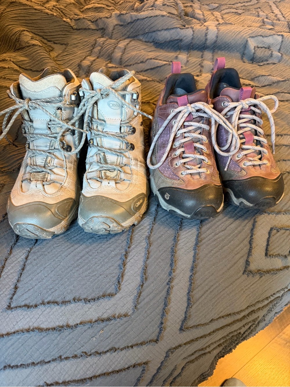 Lot of 2! pairs of Oboz hiking shoes FREE SHIPPING